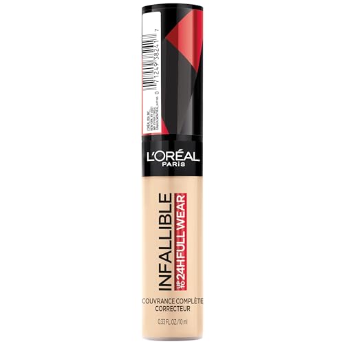 L'Oreal Paris Makeup Infallible Full Wear Waterproof Matte Concealer, Full Coverage, Cocoa, 0.33 fl. oz.