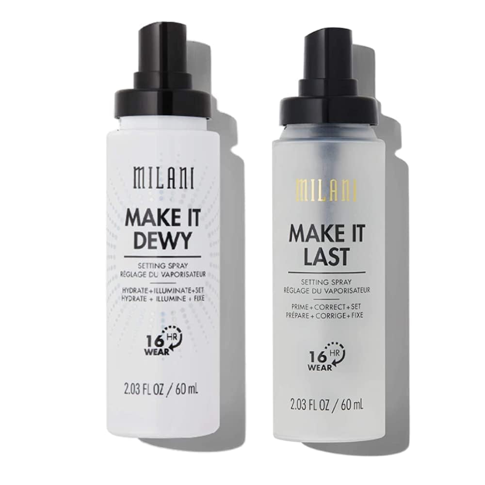 Milani Setting Spray + Primer, Make It Last Original - Natural Finish with Niacinamide for Hydration, Setting Spray for Makeup and Face Primer, 3-in-1 Prime + Hydrate + Set, 2.03 Fl. Oz