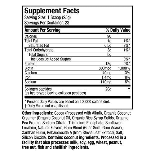 Purely Inspired Collagen Powder, Unflavored (20 Servings) - 20g Collagen Peptides Protein Powder for Women & Men - Grass-Fed & Pasture Raised - Gluten-Free, Paleo & Keto-Friendly Collagen Drink