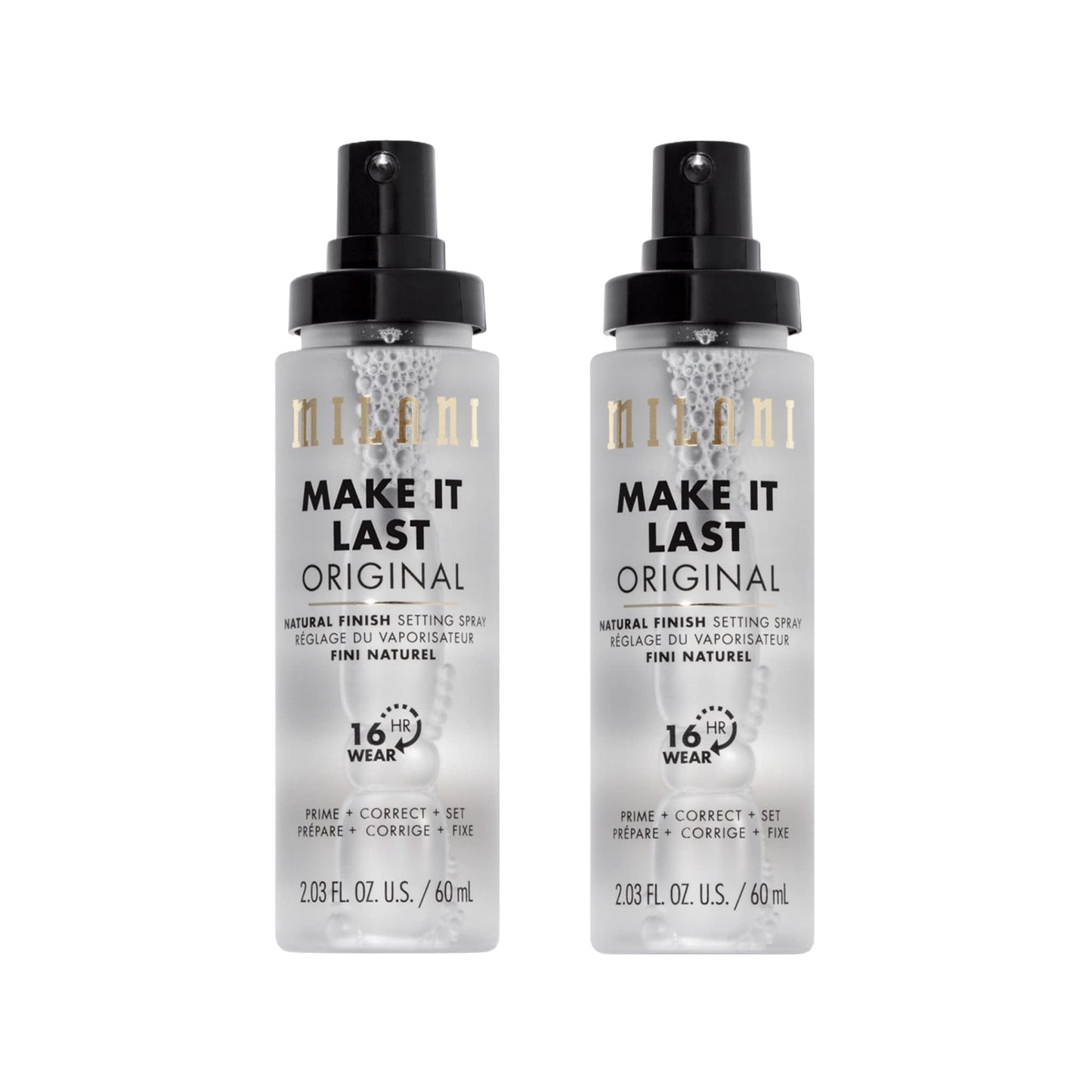 Milani Setting Spray + Primer, Make It Last Original - Natural Finish with Niacinamide for Hydration, Setting Spray for Makeup and Face Primer, 3-in-1 Prime + Hydrate + Set, 2.03 Fl. Oz