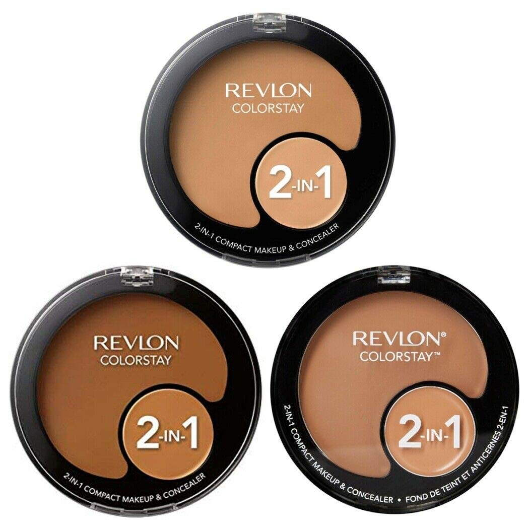 Revlon ColorStay 2-in-1 Compact Makeup & Concealer, Buff