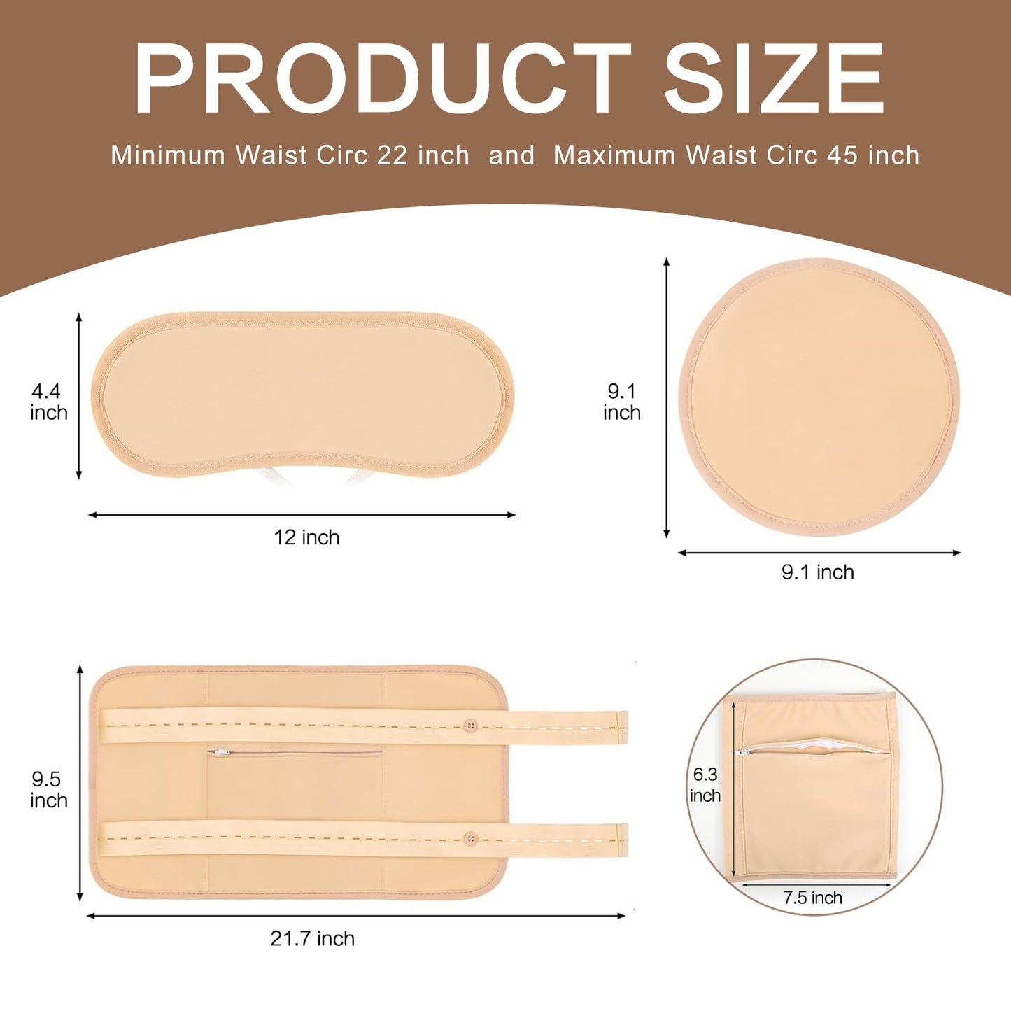 10 Pcs Organic Cotton Castor Oil Pack Wrap - Reusable Castor Oil Packs for Stomach, Neck, Knee, Foot, Women & Entire Body