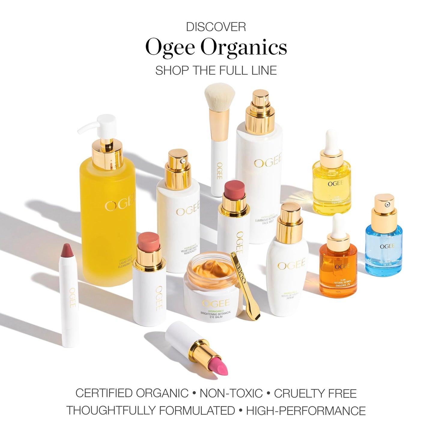 Ogee Sculpted Complexion Foundation Stick (Poplar 0.10C Fair, White-Pink Undertones) Full Coverage Foundation Makeup - Instantly Balance & Even Complexion - 70% Organic Ingredients