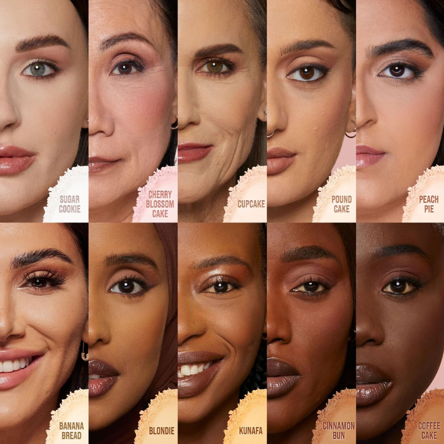 Huda Beauty Mini Easy Bake Loose Baking & Setting Powder - Cherry Blossom Cake (fair to medium with true pink undertones) 0.21 oz / 6 g