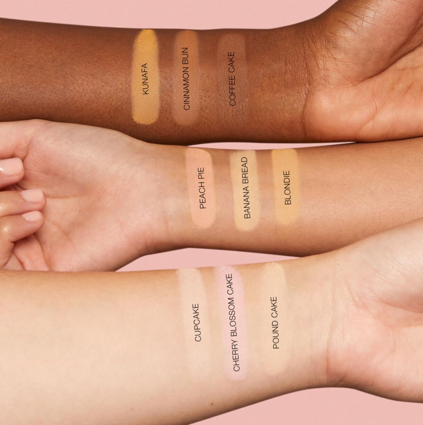 Huda Beauty Mini Easy Bake Loose Baking & Setting Powder - Cherry Blossom Cake (fair to medium with true pink undertones) 0.21 oz / 6 g