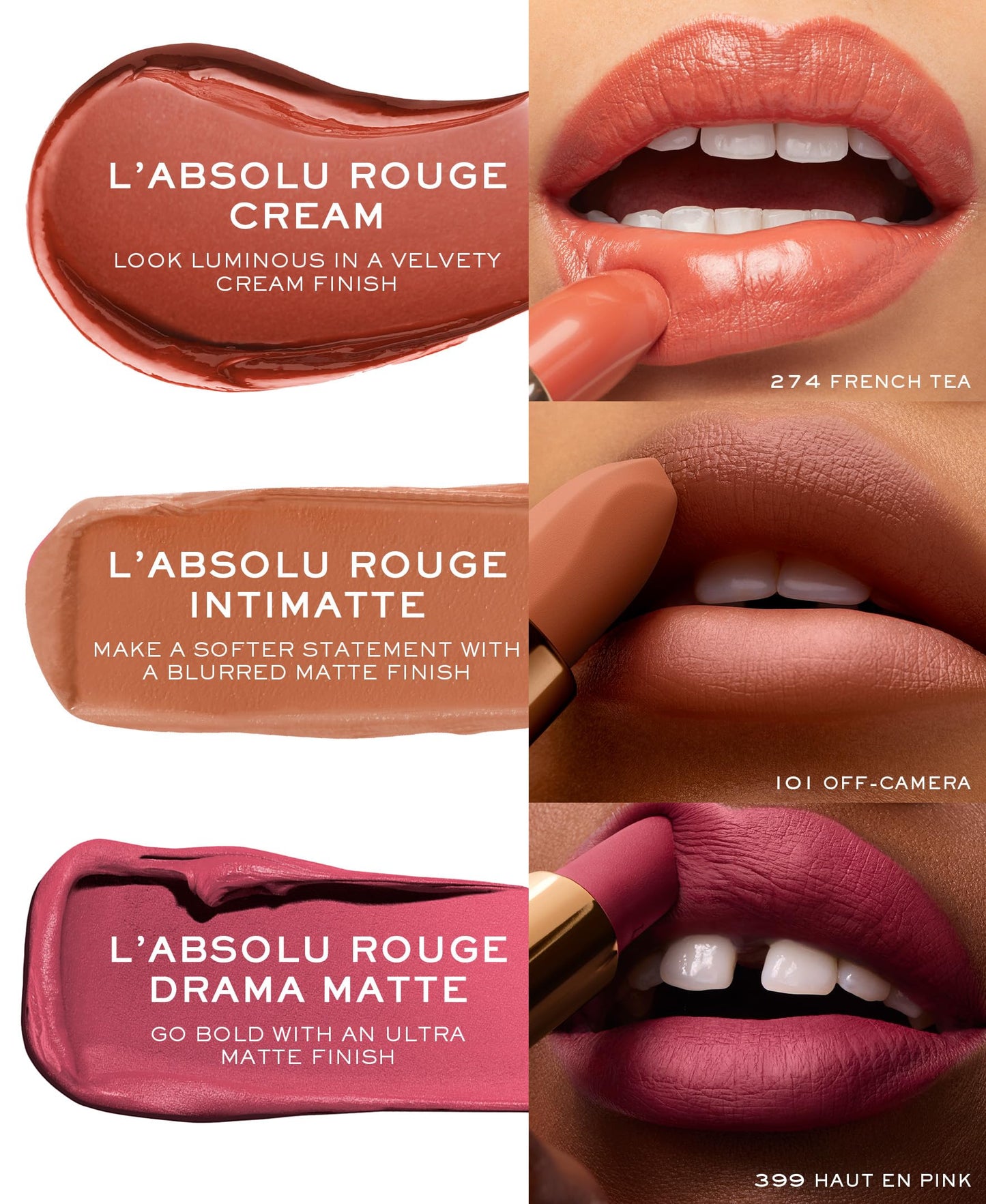 Lancôme L'Absolu Rouge Hydrating Cream Lipstick - Smudge-Resistant & Luminous Finish - Up To 18HR Comfort - 337 Blush Classique