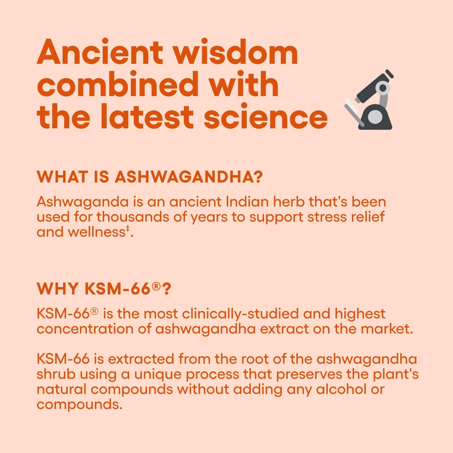KSM-66 Ashwagandha Root Powder Extract 1,000mg - Clinically Studied Organic Ashwagandha with Black Pepper for Maximum Absorption - 5% Withanolides - Stress, Mood & Athletic Support - 60 Vegan Capsules