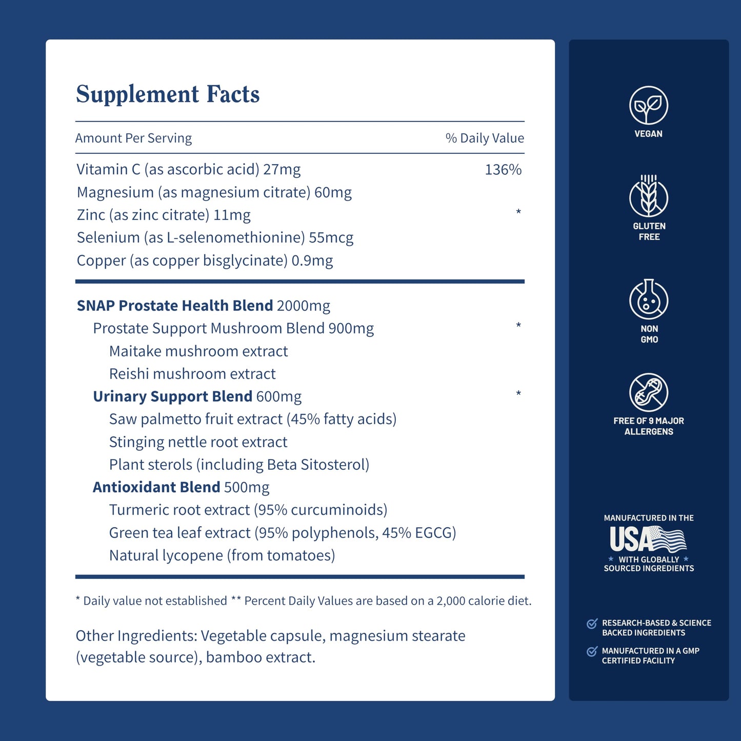 Snap Supplements Prostate Health & Nitric Oxide Supplement Bundle for Men, 90 + 60 Vegetarian Capsules (1 Month Supply)