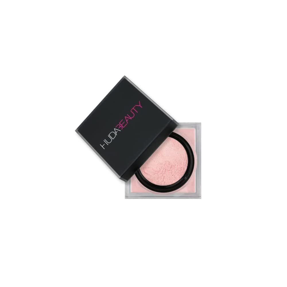 Huda Beauty Mini Easy Bake Loose Baking & Setting Powder - Cherry Blossom Cake (fair to medium with true pink undertones) 0.21 oz / 6 g