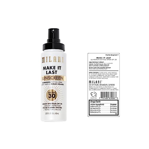 Milani Setting Spray + Primer, Make It Last Original - Natural Finish with Niacinamide for Hydration, Setting Spray for Makeup and Face Primer, 3-in-1 Prime + Hydrate + Set, 2.03 Fl. Oz