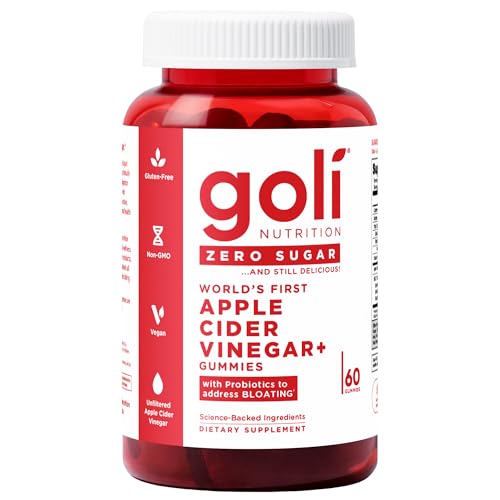 Goli Zero Sugar Trio- World's First 3-in-1 Pre, Post, Probiotic, Apple Cider Vinegar with Vitamin B12 and Probiotics, Ashwagandha & L-Theanine, Vitamin D gummies. Vegan, Gelatin & Gluten-Free, Non-GMO