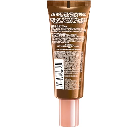 L'Oreal Paris Makeup True Match Lumi Glotion, Natural Glow Enhancer, Illuminator Highlighter, Bronzing Drops For a Sun-Kissed Glow, 903 Medium