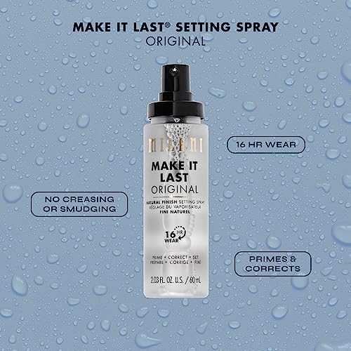 Milani Setting Spray + Primer, Make It Last Original - Natural Finish with Niacinamide for Hydration, Setting Spray for Makeup and Face Primer, 3-in-1 Prime + Hydrate + Set, 2.03 Fl. Oz