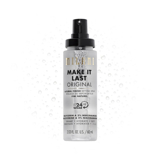 Milani Setting Spray + Primer, Make It Last Original - Natural Finish with Niacinamide for Hydration, Setting Spray for Makeup and Face Primer, 3-in-1 Prime + Hydrate + Set, 2.03 Fl. Oz