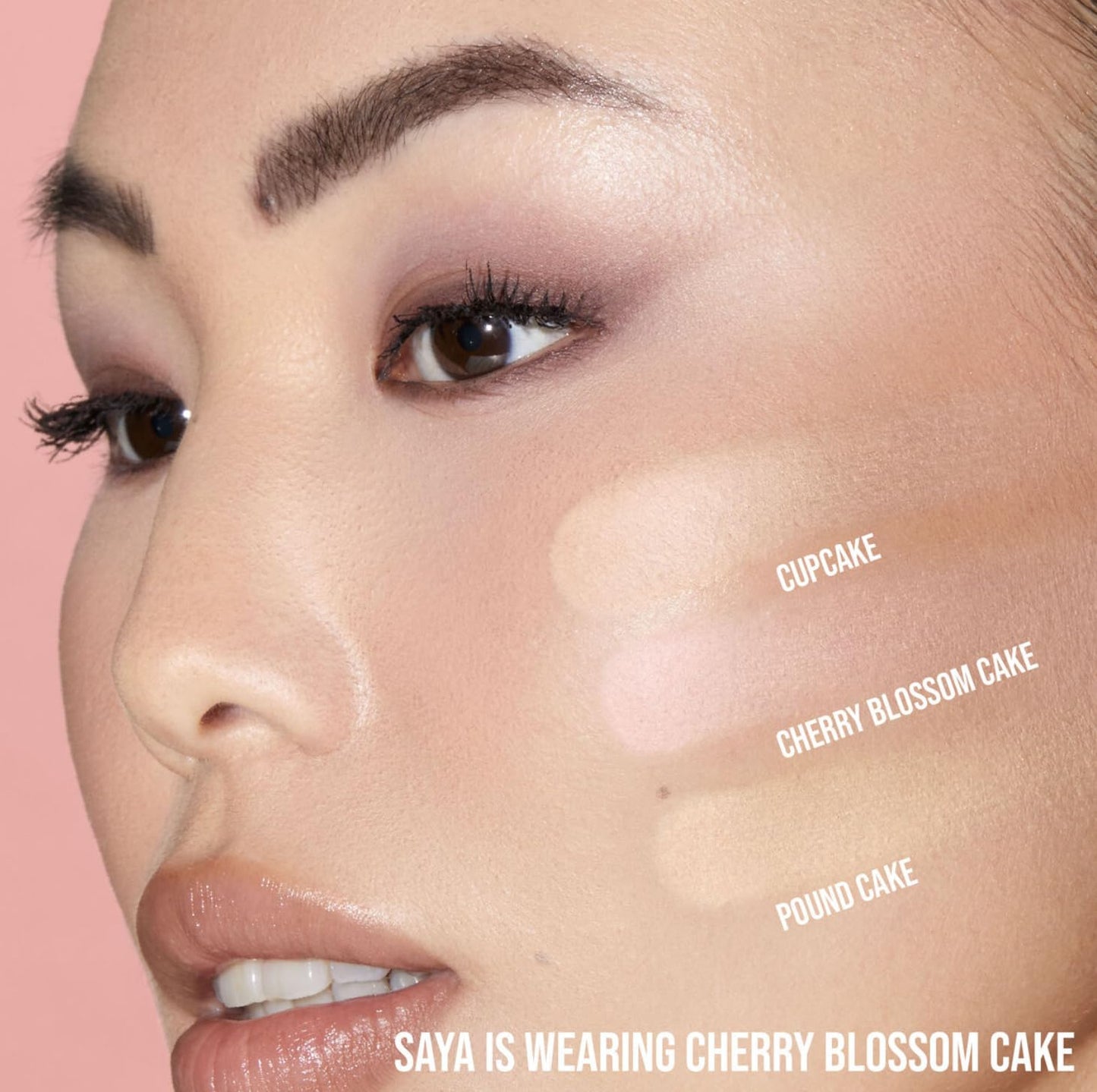 Huda Beauty Mini Easy Bake Loose Baking & Setting Powder - Cherry Blossom Cake (fair to medium with true pink undertones) 0.21 oz / 6 g