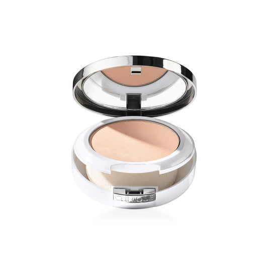 Clinique Beyond Perfecting Powder Lightweight Full Coverage Foundation + Concealer For Dry Combination to Oily Skin Types, Alabaster, 0.51 Ounce