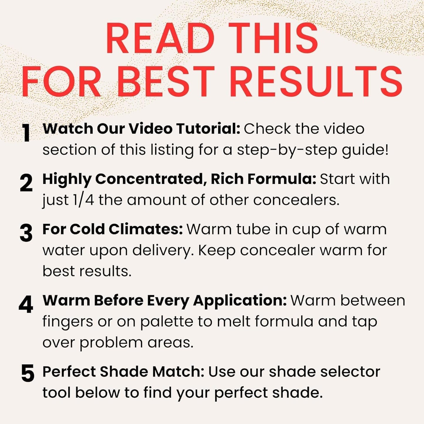 Fièra Luxury Concealer & Foundation with Anti-Aging Ingredients - Full Coverage for Dark Circles, Wrinkles, Fine Lines, and Spots, All-Day Wear For Mature Skin - Neutral Beige, 0.5 FL. OZ. / 15 ML