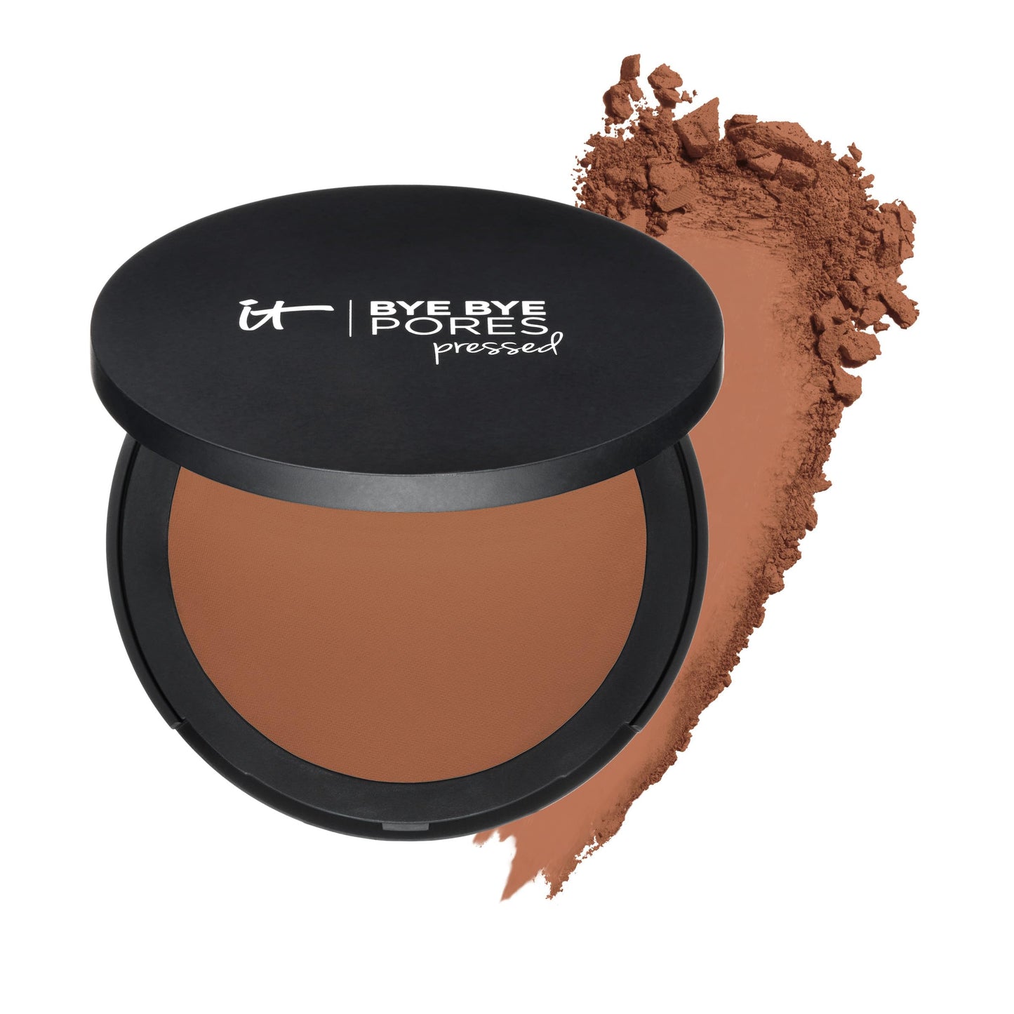IT Cosmetics Bye Bye Pores Pressed Finishing Powder - Universal Translucent Shade - Contains Anti-Aging Peptides, Hydrolyzed Collagen & Antioxidants - 0.31 oz