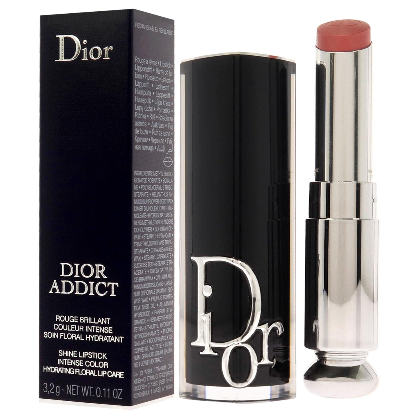 Dior Christian Addict Hydrating Shine Lipstick - 418 Beige Oblique Lipstick (Refillable) Women 0.11 oz