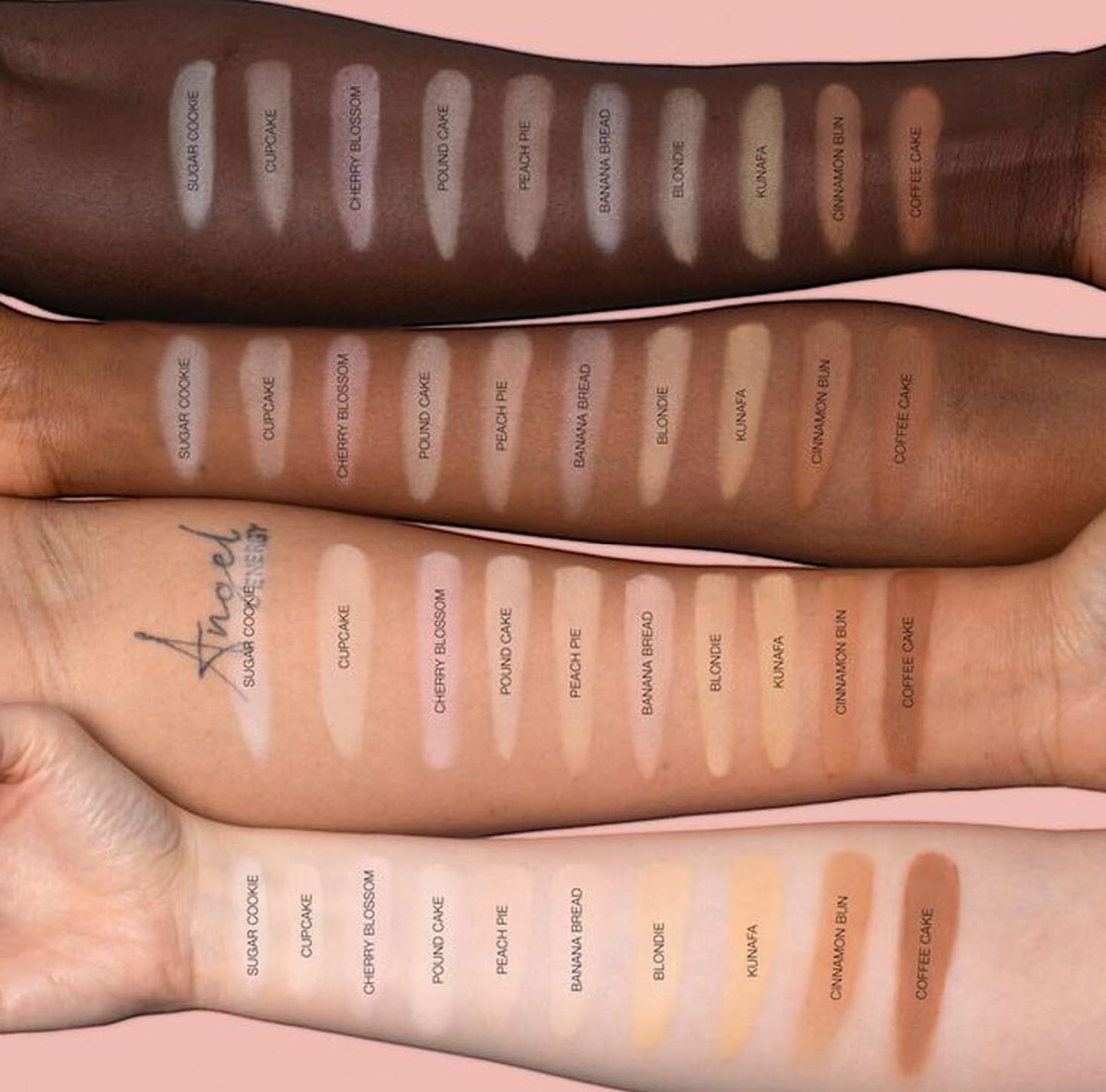 Huda Beauty Mini Easy Bake Loose Baking & Setting Powder - Cherry Blossom Cake (fair to medium with true pink undertones) 0.21 oz / 6 g