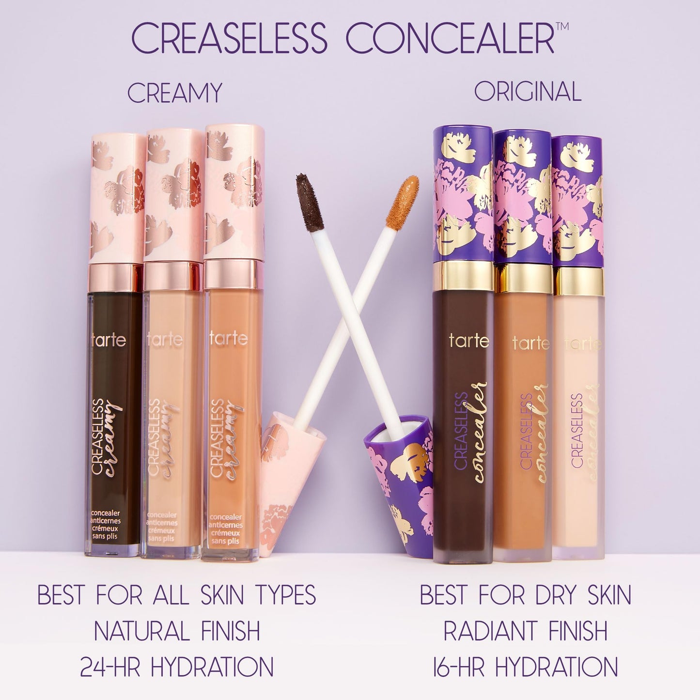tarte creaseless creamy full-coverage concealer - 29N light-medium neutral (light to medium skin with a balance of warm & cool undertones) - full size