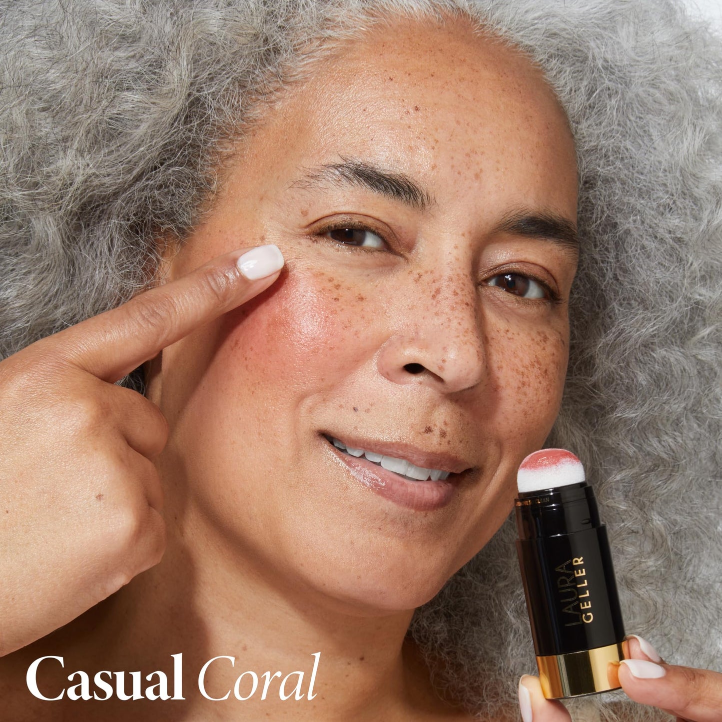 LAURA GELLER NEW YORK Serum Blush Tint, Lightweight Liquid Blush for Cheeks, Weightless Watercolor Sheer Finish, Practical Pink