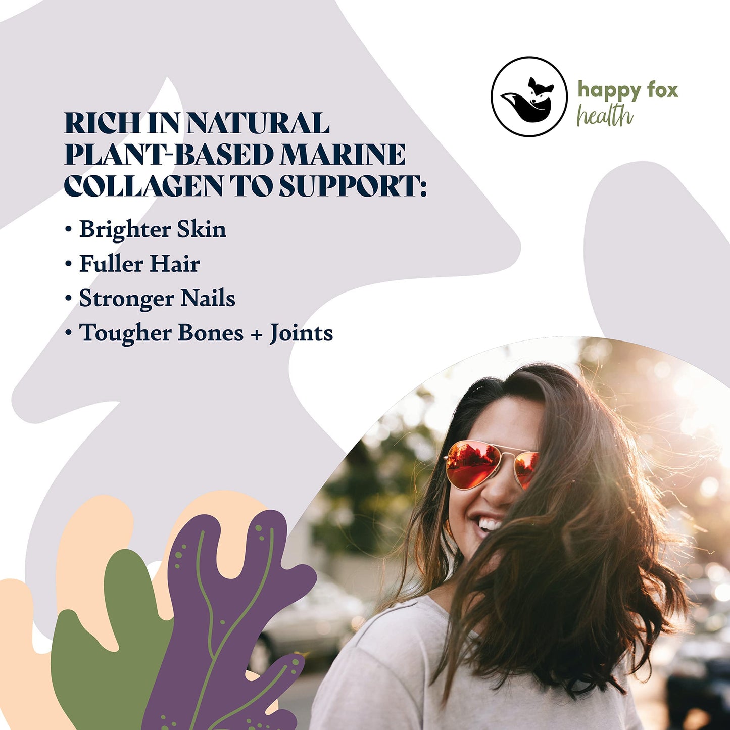 HAPPY FOX Organic Sea Moss Raw Gold - Makes 75oz of Seamoss Gel Rich in Vitamins & Minerals, Certified Non-GMO, Wildcrafted, Sundried Superfood - 100 gram Bag