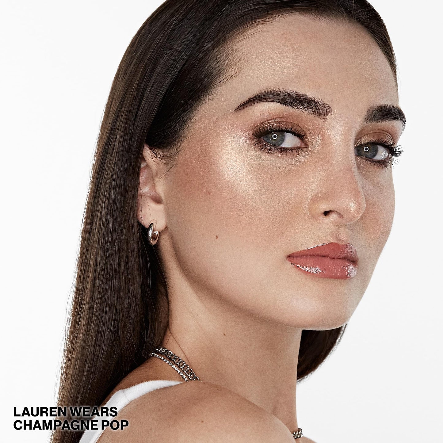 Smashbox X BECCA Shimmering Skin Perfector Pressed Highlighter | Luminous Glow + Buildable, 0.25 Ounce, Champagne Pop