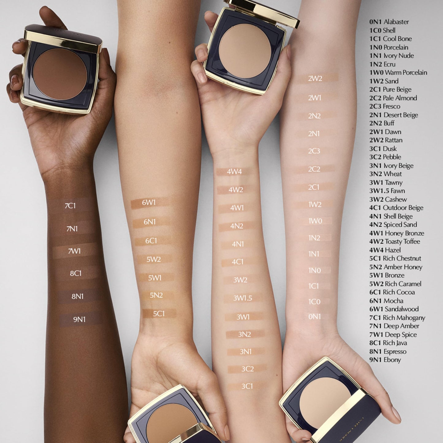 Estée Lauder Double Wear 12-Hour Stay-in-Place Matte Powder Foundation | Controls Oil & Shine, 0.39 Ounce, 4W1 Honey Bronze